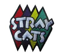 Patch Thermoadhesive Stray Cats Diamond Group Rockabilly 7x7cm Logo for clothing