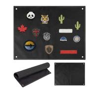 Patch Wall 110 x 70 cm Foldable Fabric Display Board, Large Wall for Storage and Presentation of Patches, Badges, Sew-On and Motivational Stickers with Eyelets for Easy Hanging
