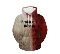 Patch Work Hoodie Men Halloween Hoodie With Kangaroo Pocket Long Sleeve Hooded Sweatshirt Drawstring Jumper Loose Fit Pullover Transition Hoody Quarter Zip Pullover Blood Letter Printed Hoodies