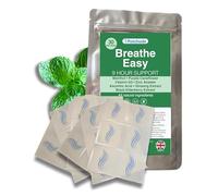Patchade Natural Breathe Easy Patches (30 Count) Drug-Free, Menthol, Zinc, Ginseng, Purple Coneflower, Elderberry, Zinc & Vitamin C, Made in UK, 1 Month Supply