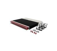 PATCHBOX Patchbox.One / 8RU / Cat.6a Kabel Management System für den Netzwerkschrank. Schnellere Installation & Wartung mit einziehbaren Ethernet Kabel (Cat6a, Twisted Pairs) (STP, Rot)