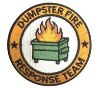 PatchClub Dumpster Fire Response Team Patch, Iron On/Sew On, 3 Inches, Fully Embroidered