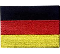PatchClub German Flag Patch Embroidered, 3.5 x 2.5 in - Germany Patch - Iron On/Sew On