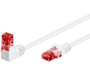 Patchcord CAT 6 U/UTP Square 1x 90, White, 3m 51524
