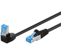 Patchcord CAT 6A S/FTP square 1x 90, black, 1m 51557