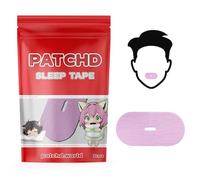 Patchd Pink Mouth Tape for Sleeping with Hole, 30 Strips, Sleep Tape for Nasal Breathing, 95% Cotton Hypoallergenic Lip Tape, Dermatologically Tested Snoring Aids for Women and Men (Rose Pink)