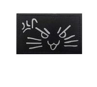 Patches for Clothing 10pcs Cartoon Patches Hook and Loop Pussycat Clothes Applique,Reflective Cats Tactical Badge(HK115-07)