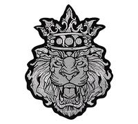 Patches for Jackets Crown Lion Patch Crown Monkey Patches Iron on Patches for Clothes Deco Animal Patches (B)