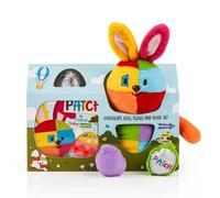 Patchh Plush, Book & Chocolate Egg Easter Gift Set - Rainbow Bunny Soft Toy, Easter Storybook & 50g Hollow Milk Chocolate Egg - Kids Easter Present