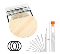 PatchMaker 2.0 Darning Loom Kit, Mini Knit Patch Loom for Clothing Repair, Portable Knitpatch Machine for Jeans Socks Knitwear, DIY Weaving Mending Tool (21 Hooks)