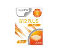 PatchMD B12 Plu - 30 Daily Topical Patches. 100% Natural & Vegan. Allergy & Filler Free. High Absorption More bioavailable. Suitable for Sensitive stomachs & bariatric.