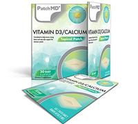 PatchMD Vitamin D3/Calcium Plus™ 30 Daily Topical Patches. 100% Natural & Vegan. Allergy & Filler Free. High Absorption More bioavailable. Suitable for Sensitive stomachs & bariatric.