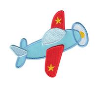 PatchMommy Aeroplane Iron-On Patch for Kids - Sew-On Embroidered Badge - Washable - for Jackets & Backpacks - 2.5" x 3.5"