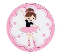 PatchMommy Ballerina Dancer Ballet Patch, Iron On/Sew On - Embroidered Applique Motif for Children Kids Baby