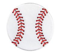PatchMommy Baseball Iron-On Patch - Sew-On Embroidered Badge - Washable - for Jackets & Backpacks - 3.5" x 3.5"