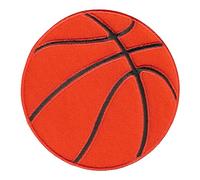 PatchMommy Basketball Iron-On Patch - Sew-On Embroidered Badge - Washable - for Jackets & Backpacks - 3.5" x 3.5"