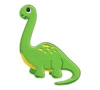 PatchMommy Dinosaur Iron-On Patch for Kids - Sew-On Embroidered Badge - Washable - for Jackets & Backpacks - 3.5" x 2.75"