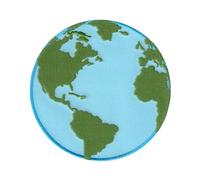 PatchMommy Earth Iron-On Patch - Sew-On Embroidered Badge - Washable - for Jackets & Backpacks - 3.5" x 3.5"
