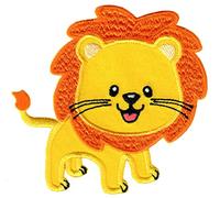PatchMommy Lion Iron-On Patch - Premium Embroidered, Washable - 3.25" x 3.5" - Durable Applique for Jackets & Backpacks