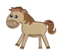 PatchMommy Pony Iron-On Patch for Kids - Sew-On Embroidered Badge - Washable - for Jackets & Backpacks - 3" x 3.5"
