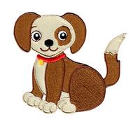 PatchMommy Puppy Dog Iron-On Patch - Premium Embroidered, Washable - 3.25" x 3.5" - Durable Applique for Jackets & Backpacks