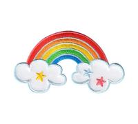 PatchMommy Rainbow Iron-On Patch for Kids - Sew-On Embroidered Badge - Washable - for Jackets & Backpacks - 2" x 3.5"
