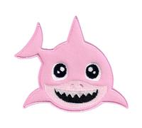 PatchMommy Shark Iron-On Patch for Kids, 3" x 3.5"