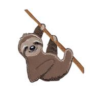 PatchMommy Sloth Iron-On Patch for Kids - Sew-On Embroidered Badge - Washable - for Jackets & Backpacks - 4" x 2.5"