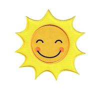 PatchMommy Sun Iron-On Patch - Premium Embroidered, Washable - 3.5" x 3.5" - Durable Applique for Jackets & Backpacks
