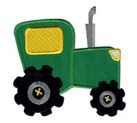 PatchMommy Tractor Iron-On Patch for Kids - Sew-On Embroidered Badge - Washable - for Jackets & Backpacks - 3.5" x 3.5"