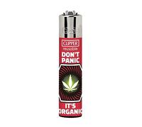 PatchouliWorld Clipper Lighter - Edition Weed Warning - 4 Different Designs - 420 Leaf #2