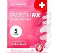 PatchRx Full Face Pimple Patches (5 Sets), Reduce Pimples On Whole Face Overnight, Hydrocolloid Acne Mask, Pimple Patches, Large Acne Patches, Full Face Hydrocolloid Mask