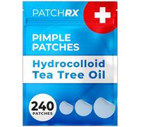 PatchRx Pimple Patches for Face (240 Patches), Hydrocolloid Acne Patches with Tea Tree Oil, Pimple Stickers - Acne Pimple Patches For Face - Zit Patches