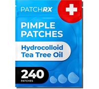 PatchRx Pimple Patches for Face (240 Patches), Hydrocolloid Acne Patches with Tea Tree Oil, Pimple Stickers - Acne Pimple Patches For Face - Zit Patches