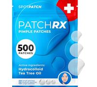 PatchRx Pimple Patches for Face (500 Patches), Hydrocolloid Acne Patches with Tea Tree Oil, Pimple Patch Pimple Stickers - Hydrocolloid Patch Acne Dots - Acne Pimple Patches For Face - Zit Patches