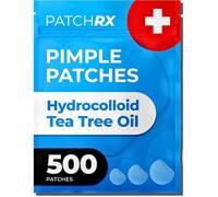 PatchRx Pimple Patches for Face (500 Patches), Hydrocolloid Acne Patches with Tea Tree Oil, Pimple Patch Pimple Stickers - Hydrocolloid Patch Acne Dots - Acne Pimple Patches For Face - Zit Patches