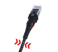 PatchSee TP-6A-U/13 networking cable Black 4 m Cat6a U/UTP (UTP)