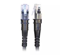 PatchSee TP-6A-U/2 networking cable Black 0.6 m Cat6a U/UTP (UTP)