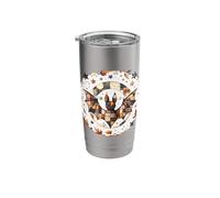 Patchwork Bat with Autumn Stars Stainless Steel Insulated Tumbler