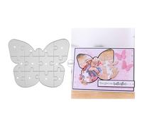 Patchwork Butterfly Puzzle Metal Cutting Dies for Card Making
