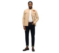 Patchwork canvas overshirt Superdry Beige L