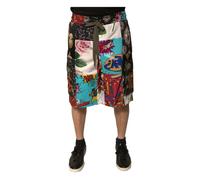 Patchwork Cargo Bermuda Shorts - male - Dolce & Gabbana - Bermudas - Multicolor - M - Shorts M