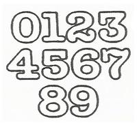 Patchwork Cutters - Extra Large Numbers - MULTIPACK