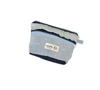Patchwork Denim Coin Wallet, Korean Style Personal Essentials Organizer, Lightweight Travel Pouch