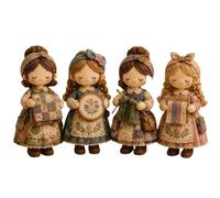 Patchwork DIY Kit - Patchwork Doll Sewing Craft Kit with Full Materials and Instructions for Beginner Crafters, Home Handmade Gift & Cozy Room Decor (Sewing Circle 05)
