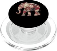 Patchwork Elephant Boho Floral Ethnic Mandala PopSockets PopGrip for MagSafe