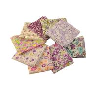 Patchwork Fabric 8Pcs Cotton Fabric Printed Flower 5x50CM Jelly Roll StripsTelas DIY Patchwork Cloth Quilts Craft(Color4)