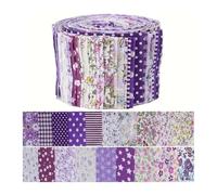 Patchwork Fabric Fabric Jelly Roll - 40 Precut Strips (6.35 X 49.78 Cm) for Quilting and Sewing