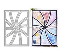 Patchwork Geometric Background Board Metal Cutting Dies for Card Making | Embossing Die Cuts Set for DIY Scrapbooking Paper Wedding Album Decor Stencils Supplies Machine Festivals Crafting Templates