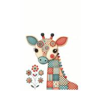 Patchwork Giraffe Daily Planner: A Sweet and Colorful Organizer with a Gentle Jungle Touch